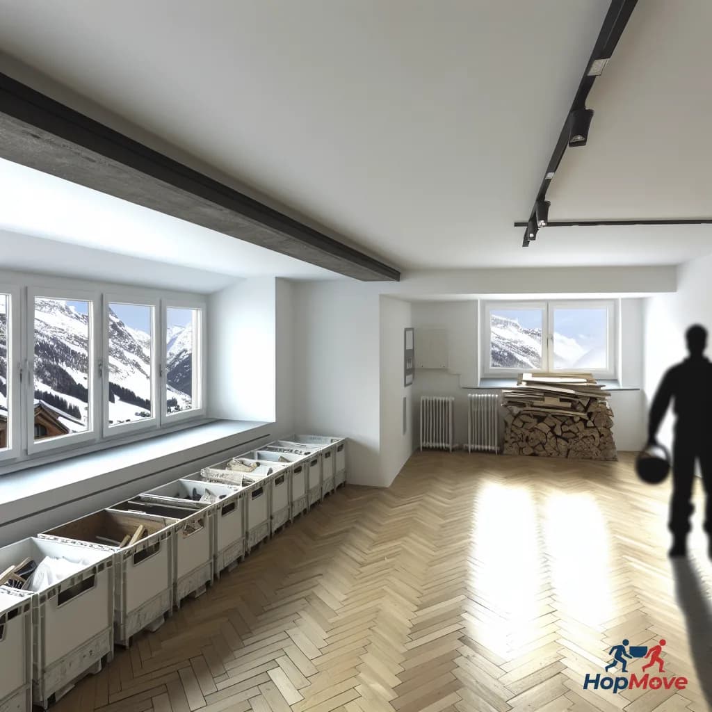 Professional team conducting respectful estate clearance in Chancy, Switzerland