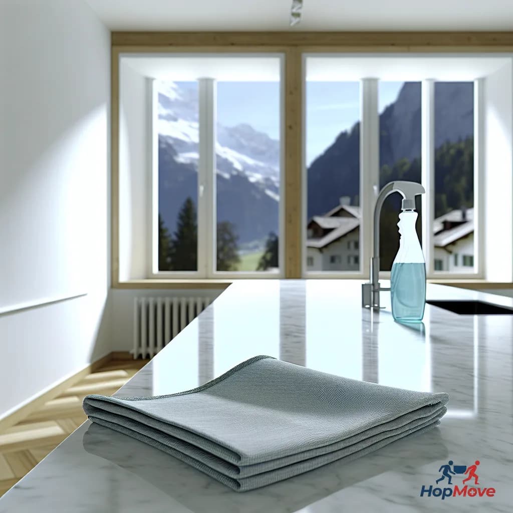 Professional cleaning services for large residential villas in Corsier, Switzerland.