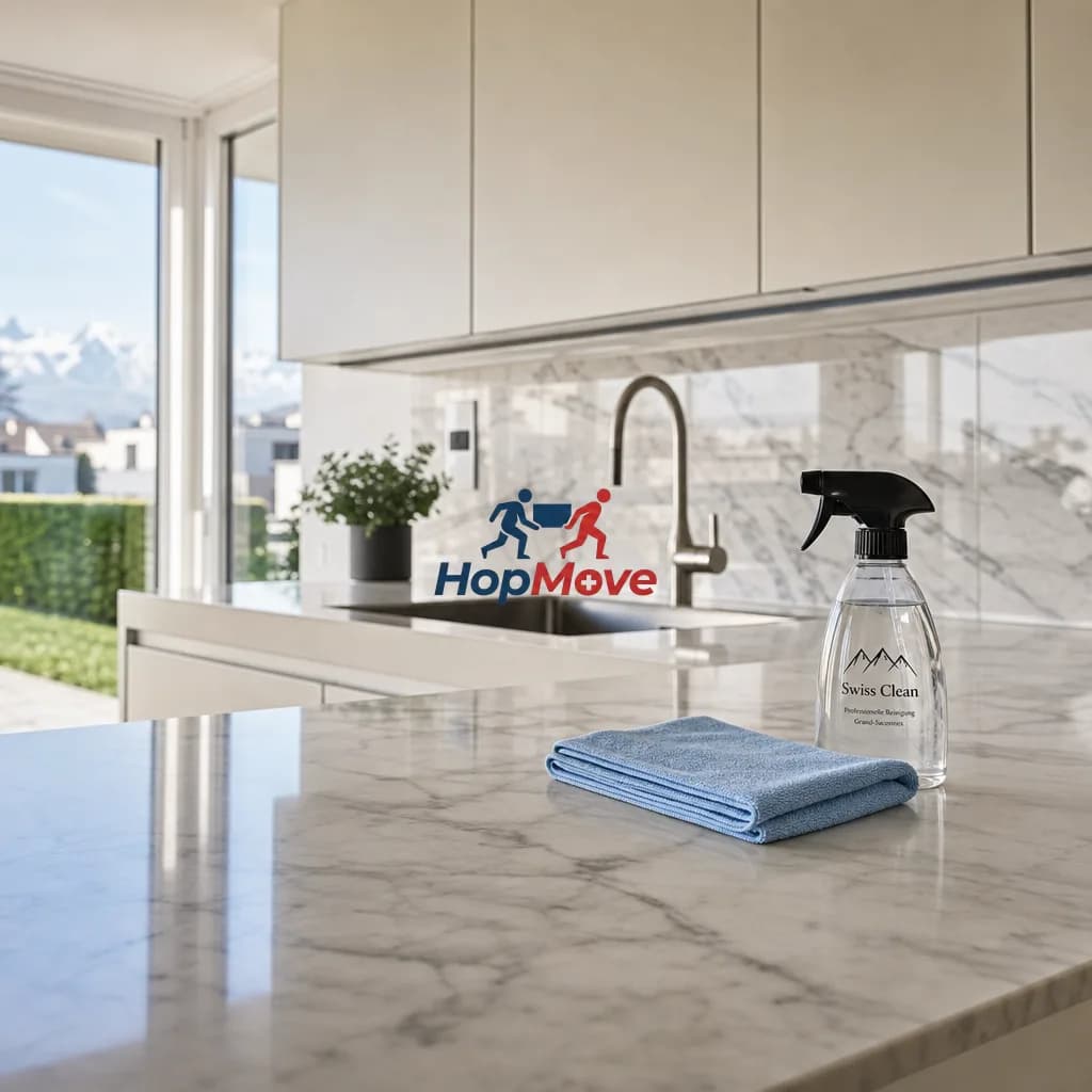 Professional cleaning scene in Grand-Saconnex, showcasing hotel-level standards.