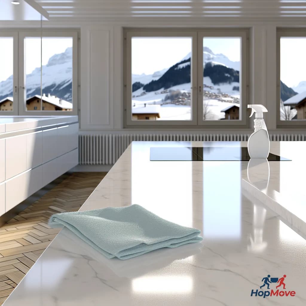 Professional cleaning of a rental apartment in Switzerland